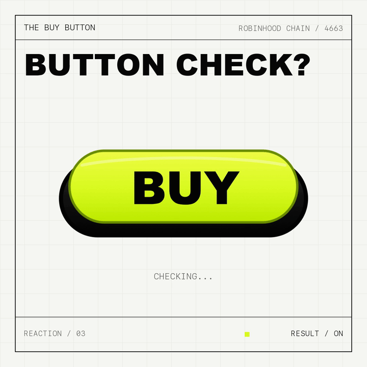 Animated scanner checking the Buy Button and returning On