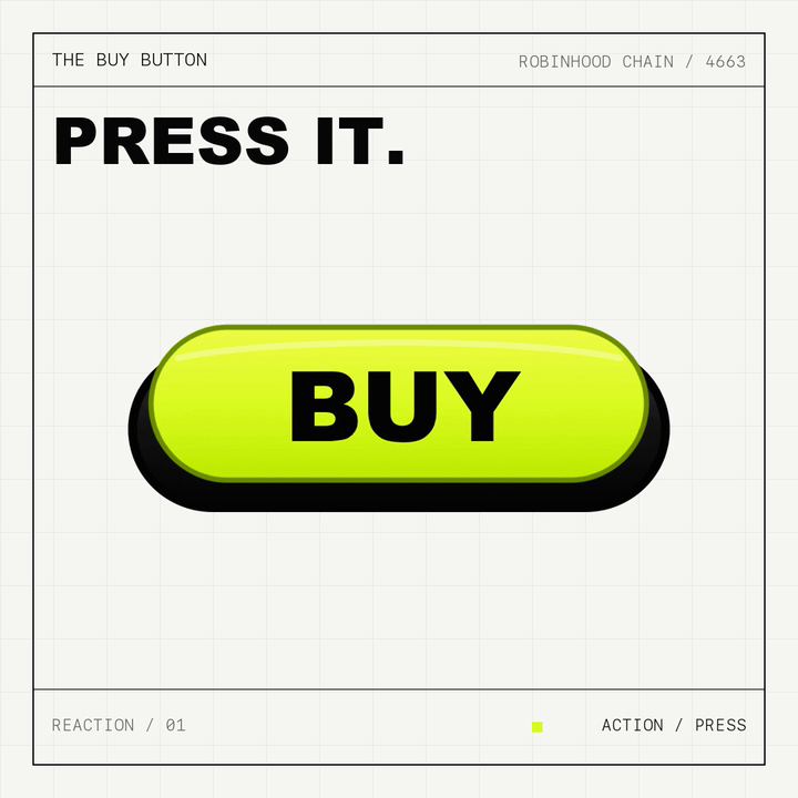Animated Buy Button being pressed beneath the words Press It